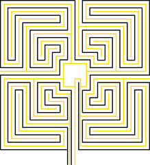 roman maze, square, variant 4