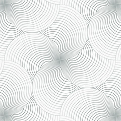 geometric pattern vector. Vector repeating tile texture. Overlapping circles funky theme or abstract spiral shell . pattern is on swatches panel