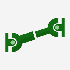 Flat universal joint pixel perfect vector icon