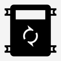 Glyph inverter pixel perfect vector icon