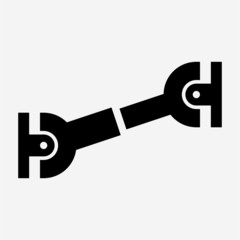 Glyph universal joint pixel perfect vector icon