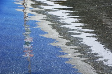 An abstract on the beach