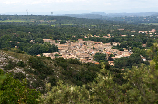 Collias vue du ciel