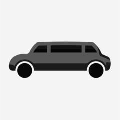 Flat Limousine pixel perfect vector icon