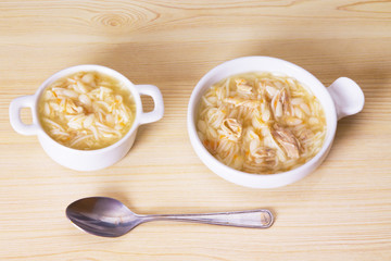 Chicken soup with noodles