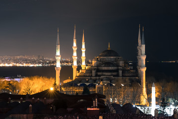 Fototapeta premium Sultanahmet w nocy