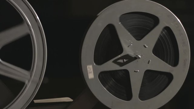 16 mm vintage film projector rolling pan