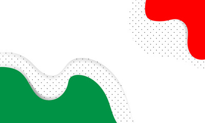 Flag of Italy, brush stroke background - Vector