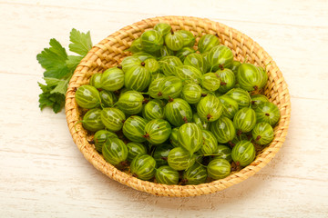 Gooseberries in the bowl