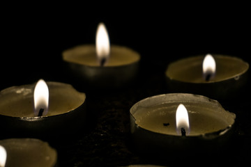 Candles in the dark