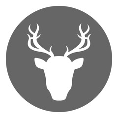 Deer head. Vector icon.