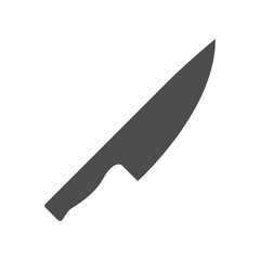 Knife silhouette. Vector.