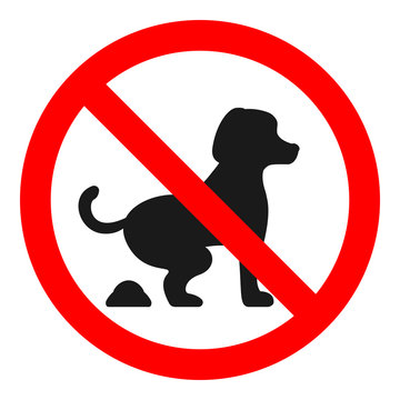 NO DOG FOULING sign. Vector.