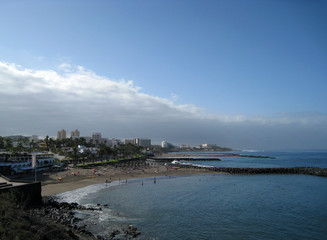 Fototapeta na wymiar view of the beach in Tenerife