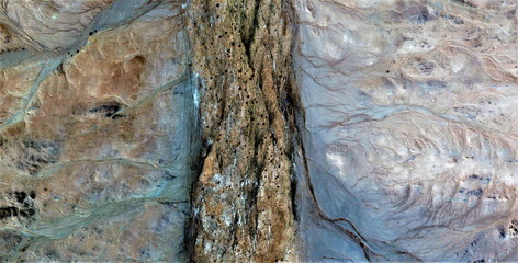 the border, tribute to Pollock, abstract photography of the deserts of Africa from the air, aerial...