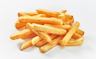 Stack of middle cut french fries