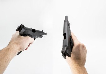 first person shooter pistol