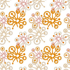 Dandelion seamless pattern. 