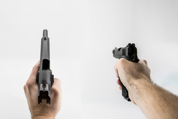 first person shooter pistol