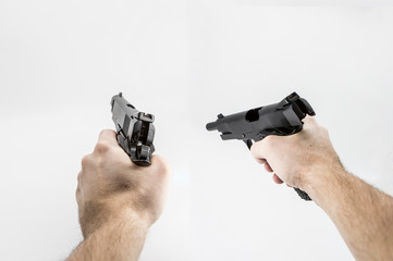 first person shooter pistol