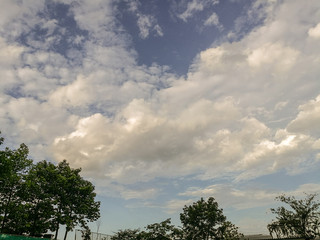 Obraz premium The sky is partly cloudy natural beauty from Ratchaburi Province Thailand