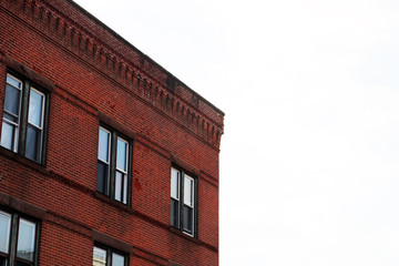 Urban industrial brick office factory work building 