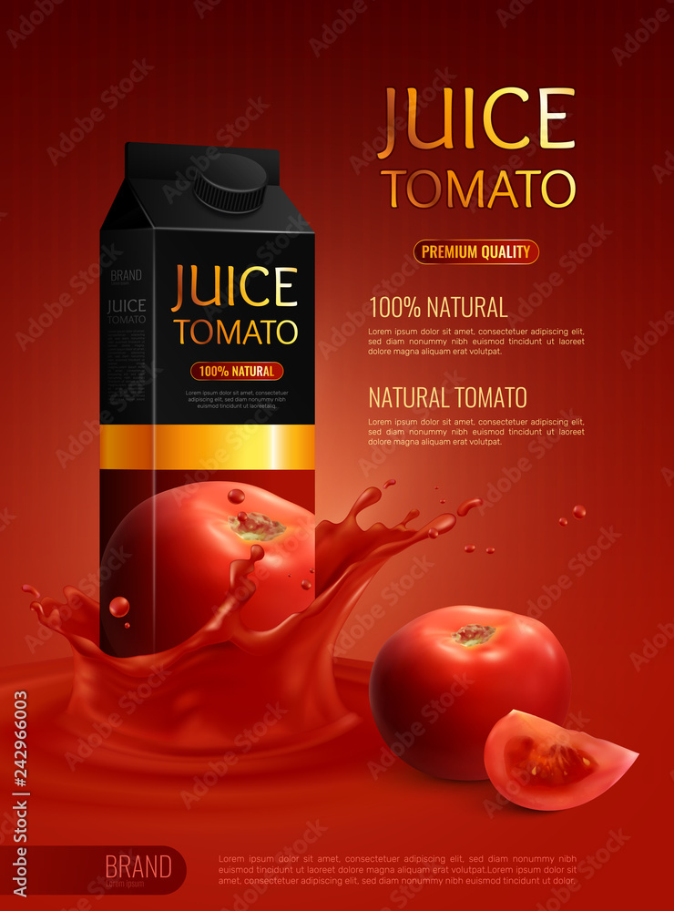 Sticker Tomato Juice Composition