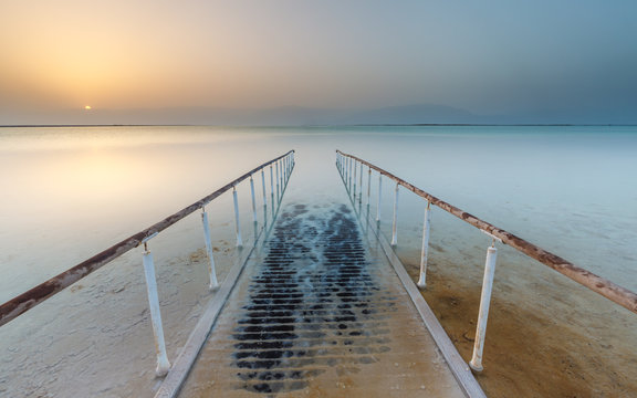 Beautiful view of the Dead Sea .