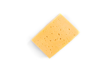 Cheese isolated on white background.