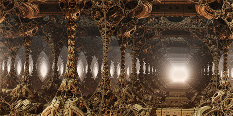 Fantastic background 3d abstract structures, fictional background. © Cobalt