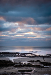 Obraz premium Low tide sunrise, Douglas, Isle of Man