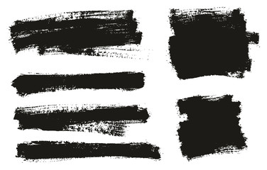 Paint Brush Thin Background High Detail Abstract Vector Background Set 144