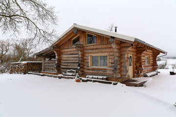 Sauna is healthy. Finnish sauna with hot dry steam