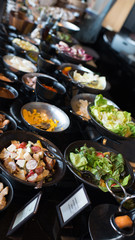 fresh salad bar buffet fruit and vegetable