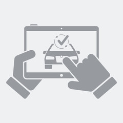 Car full diagnostic on tablet