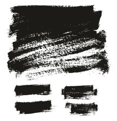 Paint Brush Thin Background High Detail Abstract Vector Background Set 98