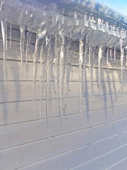 icicles hanging from the edge