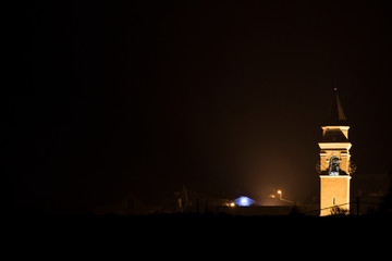 Obraz premium Church during night and lights