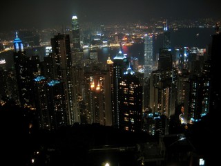 Hong Kong skyscrapers. China. Asia
