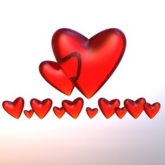 ハート 心臓 心 バレンタイン ガラス 宝石 Heart valentine Valentine's Day glass jewel