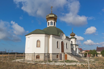 Fototapeta na wymiar Church of St. Luke in the resort town of Evpatoria, Crimea, Russia
