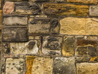 Fragment of architectural surface of buildings in Scotland, public places, uk.