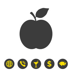 Apple icon on white background.