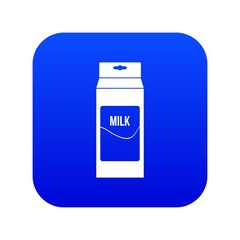 Fototapeta premium Milk icon digital blue for any design isolated on white vector illustration