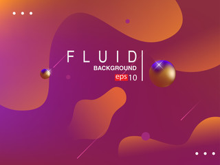 Liquid color background design. Fluid gradient shapes composition