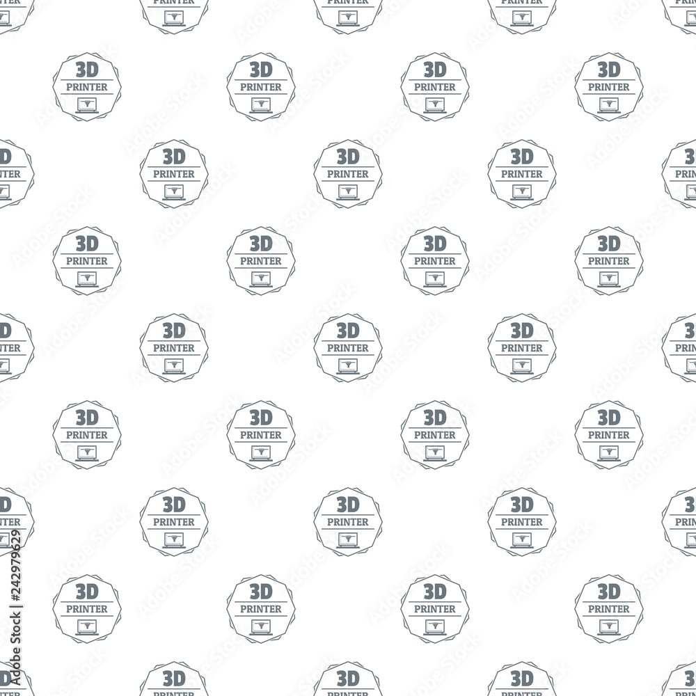 Poster modeling 3d printing pattern vector seamless repeat for any web design