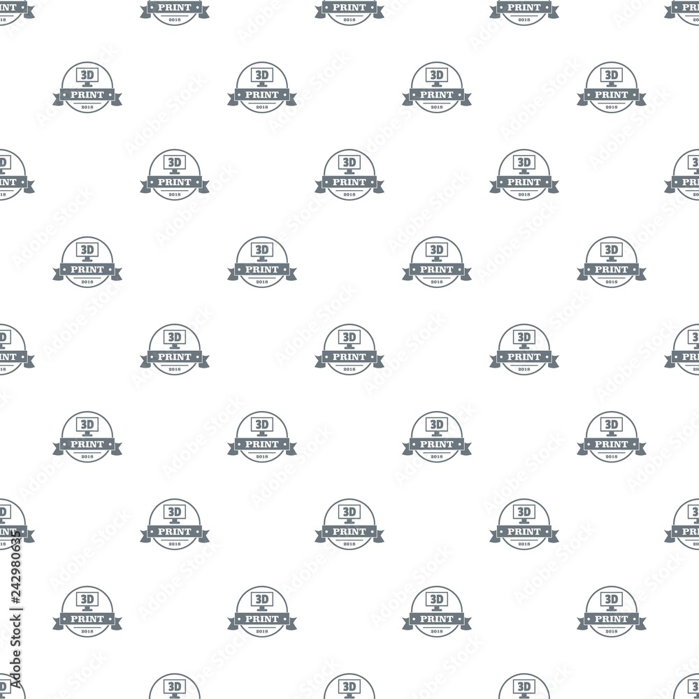 Aufkleber cube 3d printing pattern vector seamless repeat for any web design