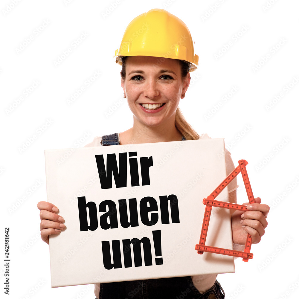 Canvas Prints Wir bauen um!