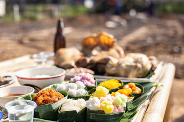 Main pillar lifting ceremony before start building the house