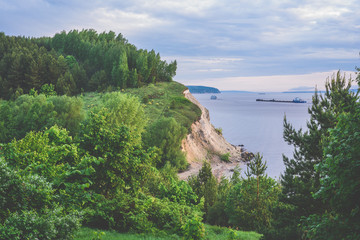 Cliff with birch woodland